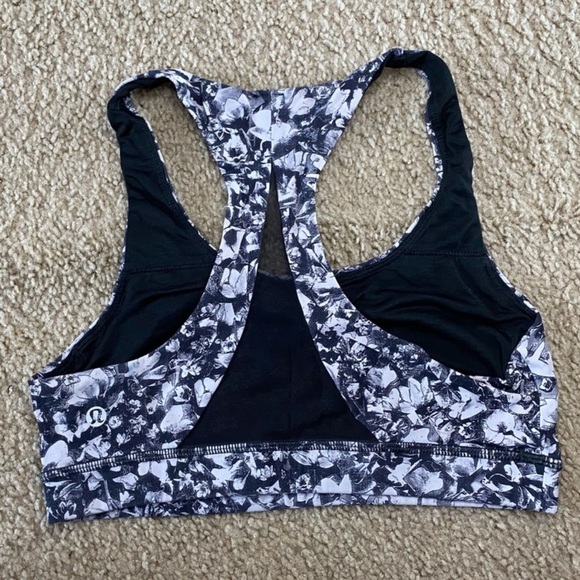Lululemon Invigorate Bra Mash Up Black White Size 6 - Picture 4 of 5